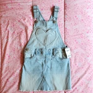 NWT Denim overall dress